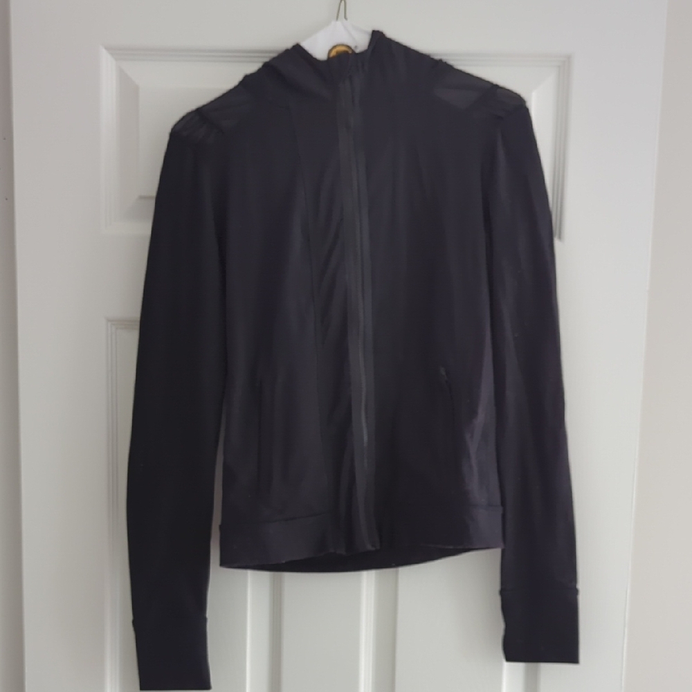 Womens Aerie Black Zipup Hoodie